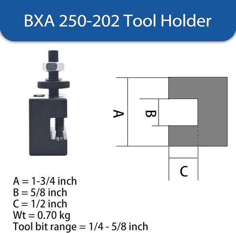 WFLNHB CNC Quick Change Turning BXA #2 Facing and Boring Tool Post Holder 250-202 in Saudi Arabia