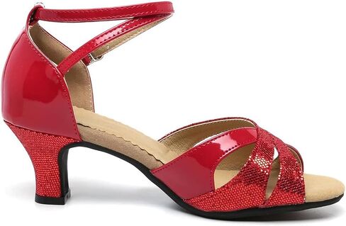 Women's Girls 2.2'' Heel Latin Dance Shoes Ballroom Salsa Tango Practice Performance Dance Shoes in Saudi Arabia