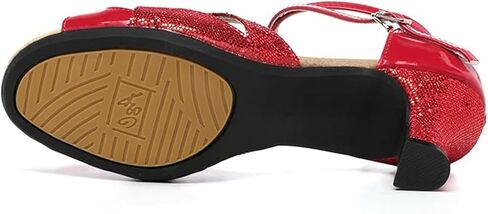 Women's Girls 2.2'' Heel Latin Dance Shoes Ballroom Salsa Tango Practice Performance Dance Shoes in Saudi Arabia