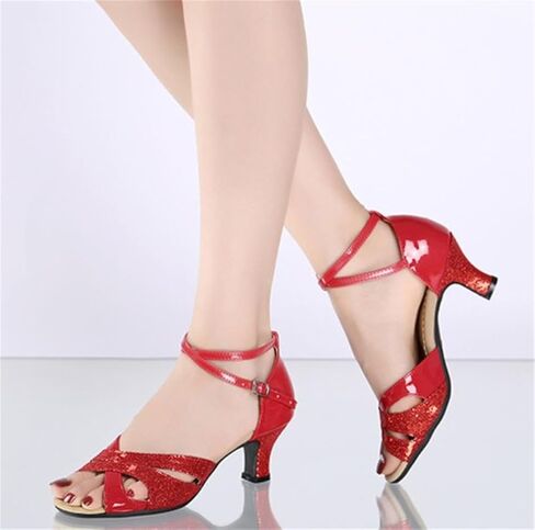 Women's Girls 2.2'' Heel Latin Dance Shoes Ballroom Salsa Tango Practice Performance Dance Shoes in Saudi Arabia