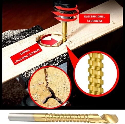 Step Drill Bit Set,Countersink Metal Drill Bit Set for Steel Drill Attachments, 6-Piece Titanium-Coated Drill bit Set (4-20/4-12/3-12mm, 3/6/8mm) for Masonry Concrete Brocas Metal Wood in Saudi Arabia