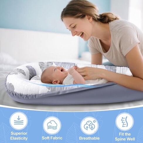 كرسي أطفال، كرسي أطفال لحديثي الولادة من 0 إلى 24 شهرًا، كرسي أطفال ناعم ومسامي، عش أطفال من القطن الخالص للأولاد والبنات، كرسي أطفال محمول للسفر والمنزل. in Kuwait