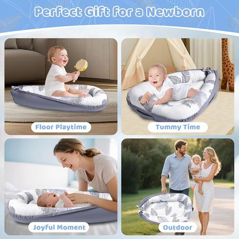 كرسي أطفال، كرسي أطفال لحديثي الولادة من 0 إلى 24 شهرًا، كرسي أطفال ناعم ومسامي، عش أطفال من القطن الخالص للأولاد والبنات، كرسي أطفال محمول للسفر والمنزل. in Kuwait