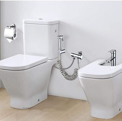 مجموعة أدوات رش يدوية، مجموعة أدوات رش حفاضات قماشية - صمام زاوية نحاسي بالكامل، فوهة معززة، مسدس رش المرحاض، مجموعة رفيق تنظيف المرحاض، مرفق الدش in Kuwait