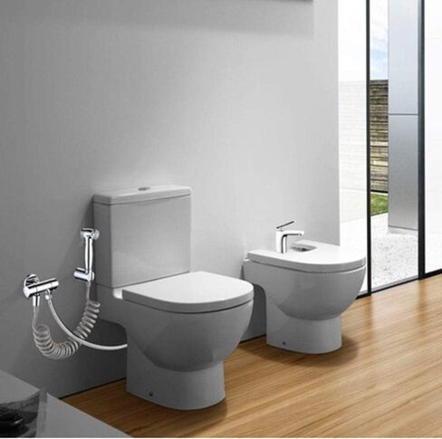 مجموعة أدوات رش يدوية، مجموعة أدوات رش حفاضات قماشية - صمام زاوية نحاسي بالكامل، فوهة معززة، مسدس رش المرحاض، مجموعة رفيق تنظيف المرحاض، مرفق الدش in Kuwait