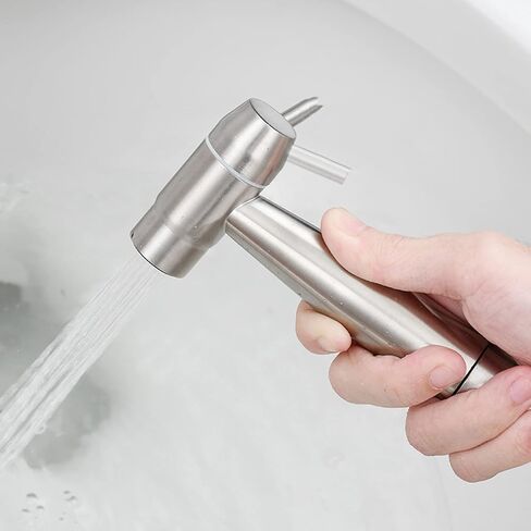 HandheldSprayer Attachment 304 Stainless Steel Cloth Diaper Sprayer Bathroom ToiletAttachment Set for Bathing Pets Feminine Hygiene, Brushed,Drawing b(Drawing a) in Saudi Arabia