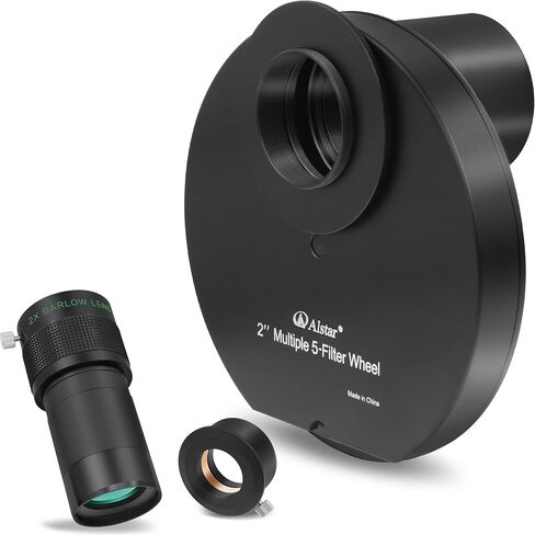 Alstar 2 inch ED 2X Barlow Lens - Bundle with - 2" Multiple 5-Position Filter Wheel in Saudi Arabia