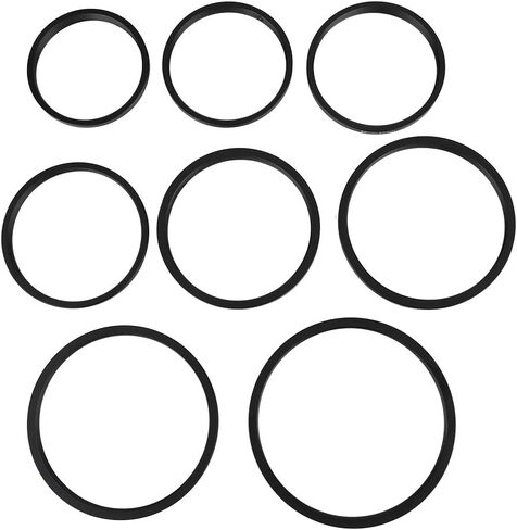 8 Pieces Step Up Ring Filter Adapter Set, Camera Lens Filter Metal Stepping Rings Kit, Total 49mm to 82mm, Compatible with DSLR Cameras Lens in Saudi Arabia