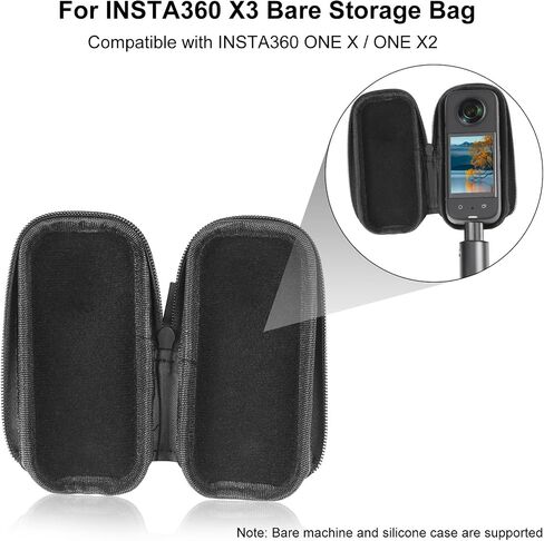 for Insta360 X3 / ONE X2 PULUZ Camera Portable Case Box Storage Bag(Black) in Saudi Arabia