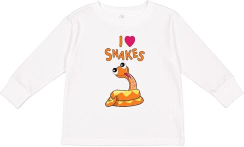 تي شيرت I Love Snakes للأطفال الصغار بأكمام طويلة من Inktastic in Kuwait