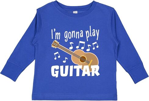 تي شيرت Inktastic I'm Gonna Play Guitar- Music للأطفال الصغار بأكمام طويلة in Kuwait