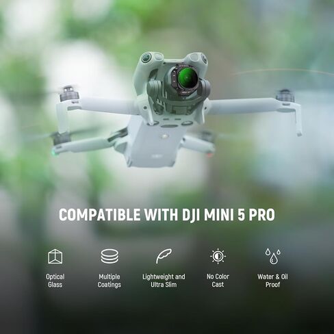 NEEWER Variable ND Filter Set Compatible with DJI Mini 5 Pro Drone Camera (ND2-32 + ND64-512), Snap On Adjustable Neutral Density Multicoated Optical Glass Lens Filter Photography Accessories, 2 Pack in Saudi Arabia