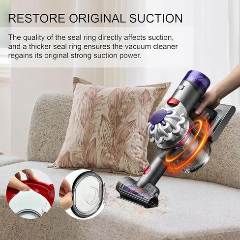 قطع غيار صندوق الغبار لـ Dyson V7 V8 SV10 SV11، استبدال علبة المكنسة الكهربائية، ملحقات صندوق الغبار الشفاف تحمل شعر الحيوانات الأليفة، تمنع التسرب واستعادة الشفط رقم 967699-01 in Kuwait