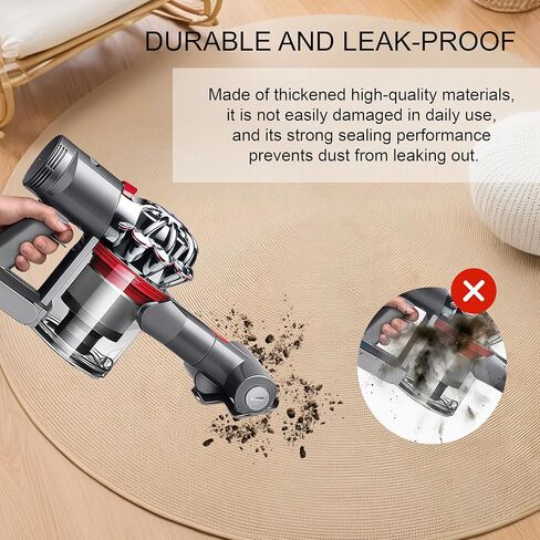 قطع غيار صندوق الغبار لـ Dyson V7 V8 SV10 SV11، استبدال علبة المكنسة الكهربائية، ملحقات صندوق الغبار الشفاف تحمل شعر الحيوانات الأليفة، تمنع التسرب واستعادة الشفط رقم 967699-01 in Kuwait