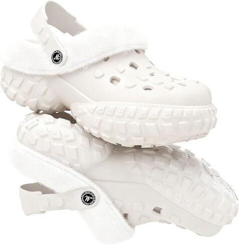 Slippers for Women Men - Waterproof Outdoor Garden Clogs with Non-Slip Sole, Warm Fleece Lined Winter Unisex House Shoes for Indoor Outdoor Comfort in Saudi Arabia