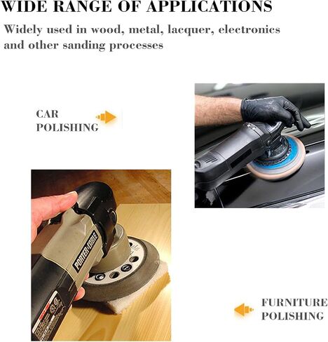 40 PCS 5 Inch 8 Hole Hook & Loop Sanding Discs - 60 to 320 Grits for Random Orbital Sander, Self-Adhesive Sandpaper in Saudi Arabia