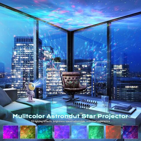 Astronaut Projector, LED Starry Sky Galaxy Projector, Night Light with Remote Control & Timer, Star Light Projector with Nabula Christmas Gift for Kids Adult for Bedroom, Room Decor, Party in Saudi Arabia