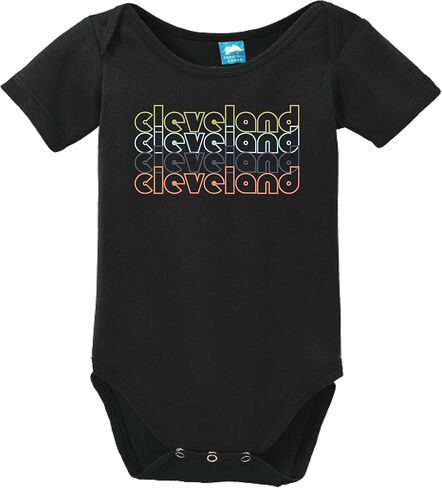 Sod Uniforms Cleveland Ohio Retro Printed Infant Bodysuit Baby Romper in Saudi Arabia