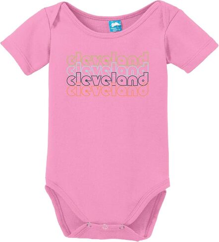 Sod Uniforms Cleveland Ohio Retro Printed Infant Bodysuit Baby Romper in Saudi Arabia