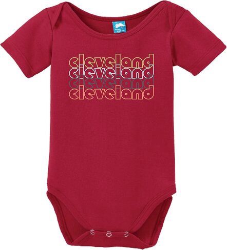 Sod Uniforms Cleveland Ohio Retro Printed Infant Bodysuit Baby Romper in Saudi Arabia