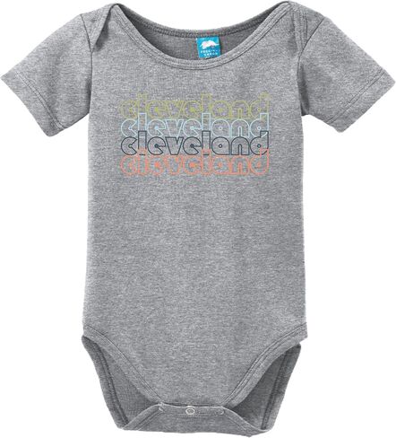 Sod Uniforms Cleveland Ohio Retro Printed Infant Bodysuit Baby Romper in Saudi Arabia