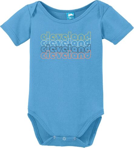 Sod Uniforms Cleveland Ohio Retro Printed Infant Bodysuit Baby Romper in Saudi Arabia