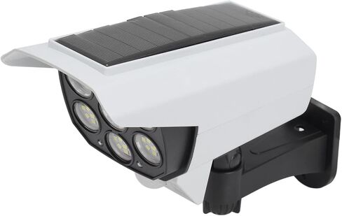 Fake Surveillance Security Solar Light LED High Brightness Simulation Dummy Camera Monitoring Street Lamp IP64 ABS Material Solar Powered Motion Activated for Outdoor Garden Gate in Saudi Arabia