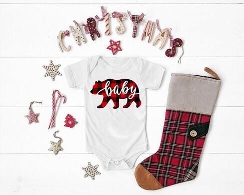 Buffalo Plaid Bear Family Xmas Shirts, Custom Tees, Member Family Xmas T-Shirt in Saudi Arabia