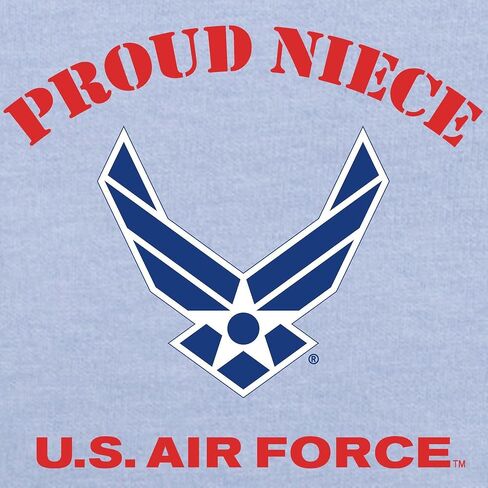 تي شيرت CafePress Proud US Air Force Niece للأطفال الصغار تي شيرت لطيف برسومات للأطفال الصغار، 100% قطن in Saudi Arabia