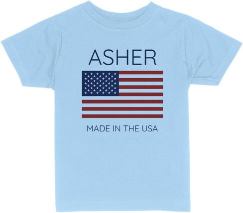 تي شيرت Asher مصنوع في الولايات المتحدة الأمريكية للأطفال الصغار in Saudi Arabia