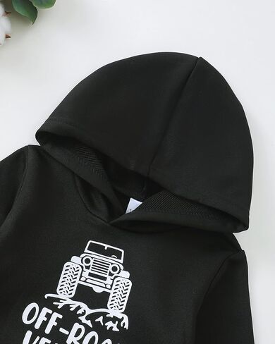 Renotemy طفل رضيع طفل رضيع ملابس الشتاء الخريف ملابس هوديي Sweatsuit ممزق الجينز ملابس طفل صغير للأولاد in Kuwait