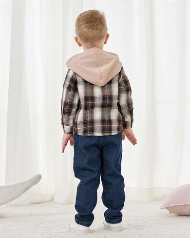 Renotemy طفل رضيع طفل رضيع ملابس الشتاء الخريف ملابس هوديي Sweatsuit ممزق الجينز ملابس طفل صغير للأولاد in Saudi Arabia