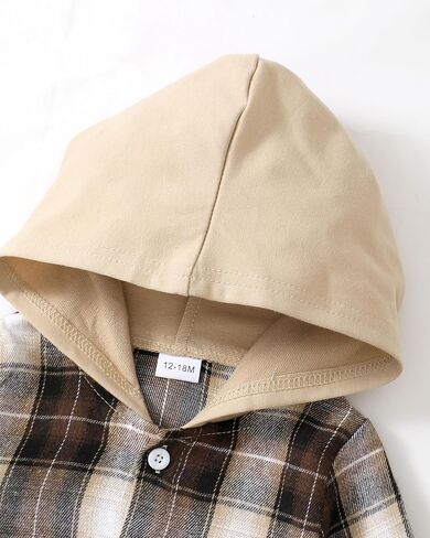 Renotemy طفل رضيع طفل رضيع ملابس الشتاء الخريف ملابس هوديي Sweatsuit ممزق الجينز ملابس طفل صغير للأولاد in Saudi Arabia