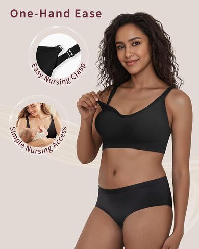 3 Pack Nursing Bras for Breastfeeding, Seamless Maternity Bras for Pregnancy Support Nursing Sports Bra for Yoga in Saudi Arabia