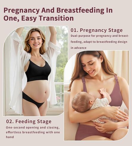 3 Pack Nursing Bras for Breastfeeding, Seamless Maternity Bras for Pregnancy Support Nursing Sports Bra for Yoga in Saudi Arabia