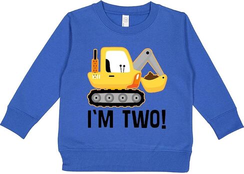 inktastic 2nd Birthday Construction Truck Boy Outfit Toddler Sweatshirt in Saudi Arabia
