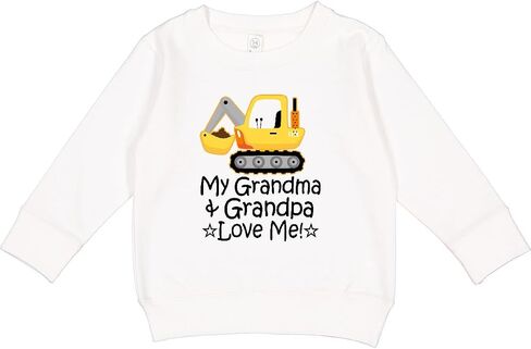 سويت شيرت للأطفال الصغار من Inktastic Grandma and Grandpa Love Me Boys Truck in Kuwait