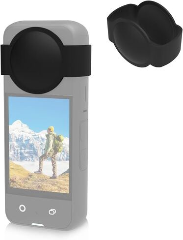 غطاء حماية لعدسة الجسم من السيليكون لـ Insta360 X3 (أسود) in Saudi Arabia