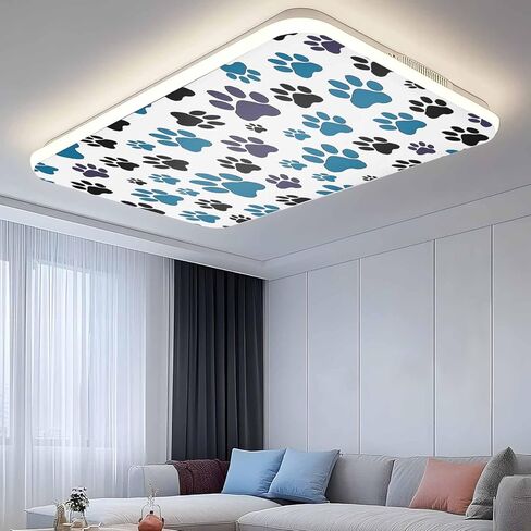 أغطية إضاءة فلورسنت مطبوعة بمخالب زرقاء، مرشحات إضاءة مغناطيسية مقاس 4 × 2 قدم لمكتب الفصل الدراسي، 3 قطع من أغطية ظلال الرسوم المتحركة الملونة للحيوانات السوداء والقطط والكلاب لأضواء السقف وديكور المنزل in Kuwait