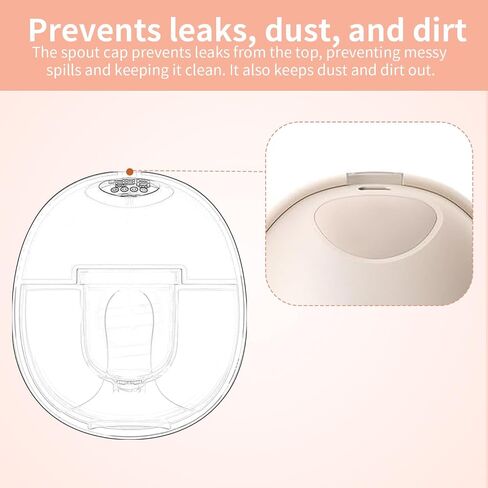 6pcs Breast Pump Spout Cap for Eufy, BPA-Free Silicone Breast Pumping Nozzle Cover Wearable Replacement Parts Spout Cap Compatible with Eufy E10/E20/S1/S1 Pro in Saudi Arabia
