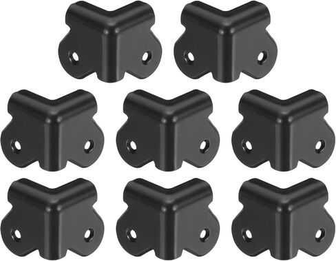 uxcell 8Pcs 1.48" x 1.18" Speaker Corner Protectors, Plastic Box Corner Edge Guard for Speaker, Guitar, Stage, Cabinets, Accessories Replacement, Black in Saudi Arabia
