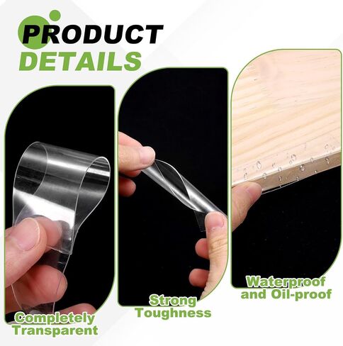 PATIKIL Clear Edge Protector Strip, 2 in x 16.4 ft Table Edge Protector Self Adhesive Cabinet Soft Corner Guard for Furniture Countertop Kitchen Wall Window in Saudi Arabia