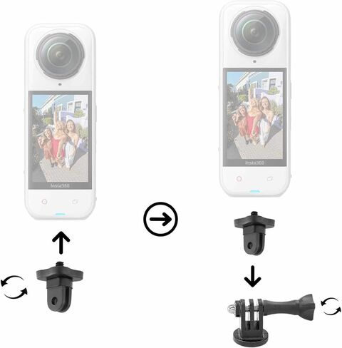 Insta360 X5 8K 360 Waterproof Action Camera (White) | 1/1.28" Sensors, PureVideo AI, Stabilization, 185-Min Battery Life, Rugged Build (CINSAAHA_X532) + 50-in-1 Accessory Kit + 64GB Card + More in Saudi Arabia