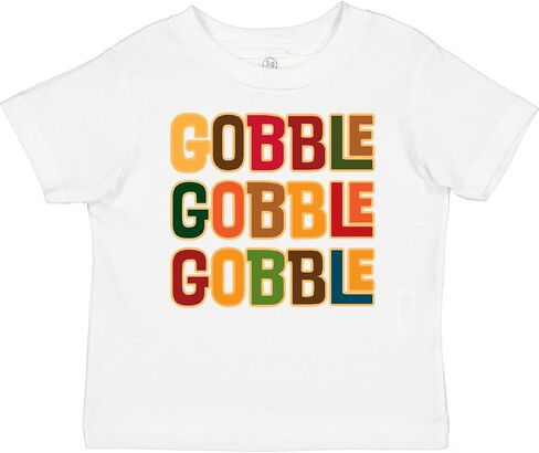 inktastic Thanksgiving Funny Gobble Baby T-Shirt in Saudi Arabia