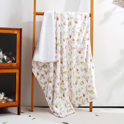 Happy Flute Cute Baby Bed Blankets,Ultra Soft Baby Blanket for Boys,Girls&Toddlers–Cozy Plush Fleece Blanket for Newborns&Kids 30''X40'' (Rabbit) in Saudi Arabia