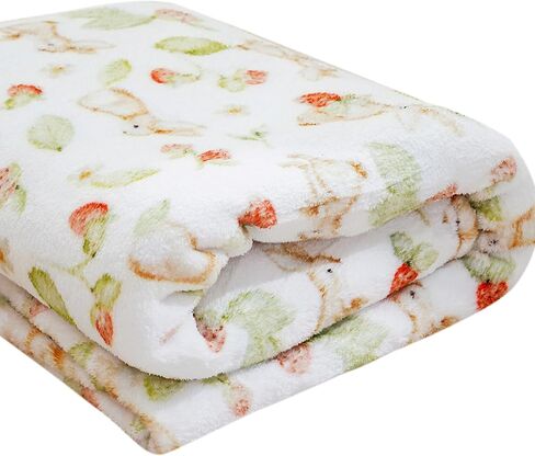 Happy Flute Cute Baby Bed Blankets,Ultra Soft Baby Blanket for Boys,Girls&Toddlers–Cozy Plush Fleece Blanket for Newborns&Kids 30''X40'' (Rabbit) in Saudi Arabia