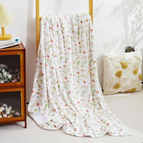 Happy Flute Cute Baby Bed Blankets,Ultra Soft Baby Blanket for Boys,Girls&Toddlers–Cozy Plush Fleece Blanket for Newborns&Kids 30''X40'' (Rabbit) in Saudi Arabia