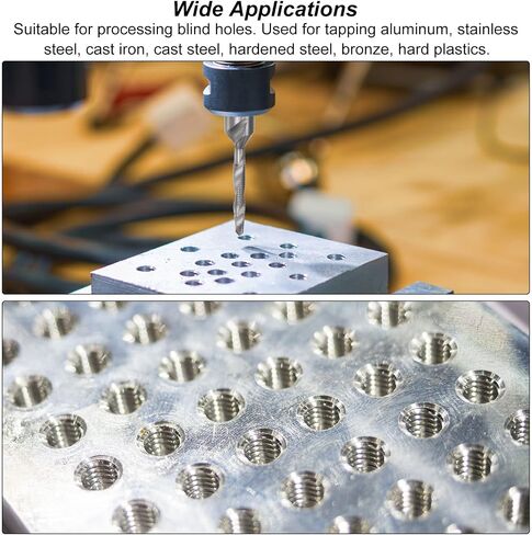 Combination Drill and Tap Bit, 1/4" Hex Shank M5 x 0.8 Metric Uncoated High Speed Steel 4341 Spiral Flute Drilling Tapping Tool in Saudi Arabia