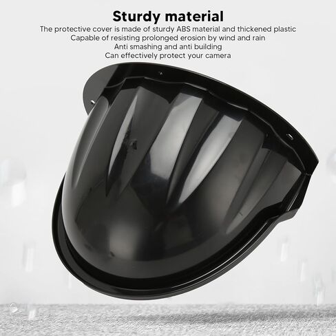 Zopsc Outdoor Security Camera Cover, ABS Plastic Sun Rain Shade Cover for Outdoor Security Camera, High Compatibility, Unnoticeable Cable Design. (Black) in Saudi Arabia
