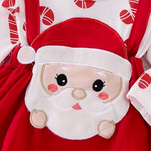 Aopwsrlyi Newborn Baby Girl Thanksgiving Outfits Infant Christmas Outfit Fall Winter Long Sleeve Romper Dress with Headband in Saudi Arabia